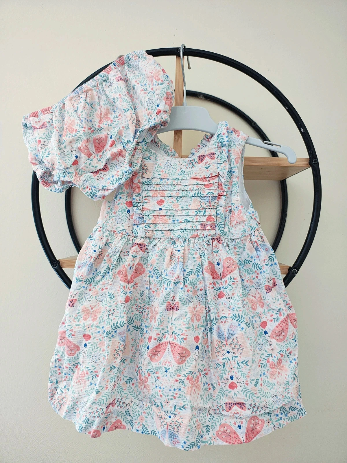 9 mois ensemble été sergent major robe + bloomer